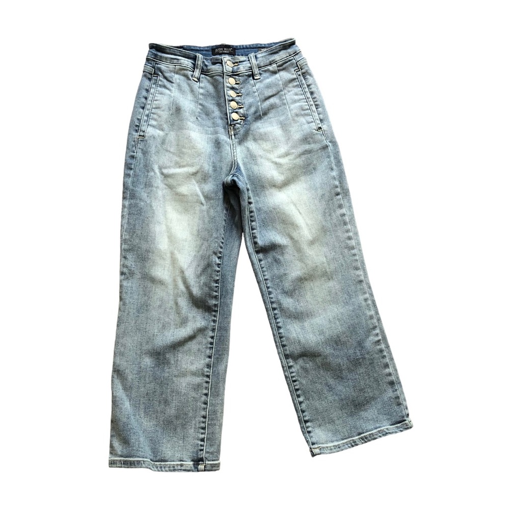 Judy Blue Light Blue Crop Wide Leg Jeans